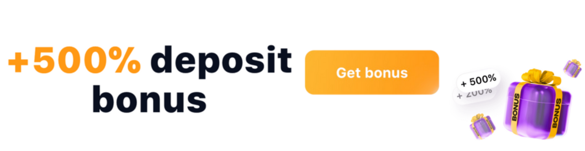 Exclusive deposit bonus offer